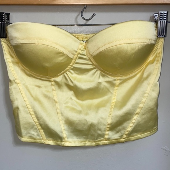Princess Polly Yellow Bustier Top - Picture 2 of 2
